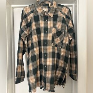 Gilded Intent Boyfriend Fit Plaid Flannel
